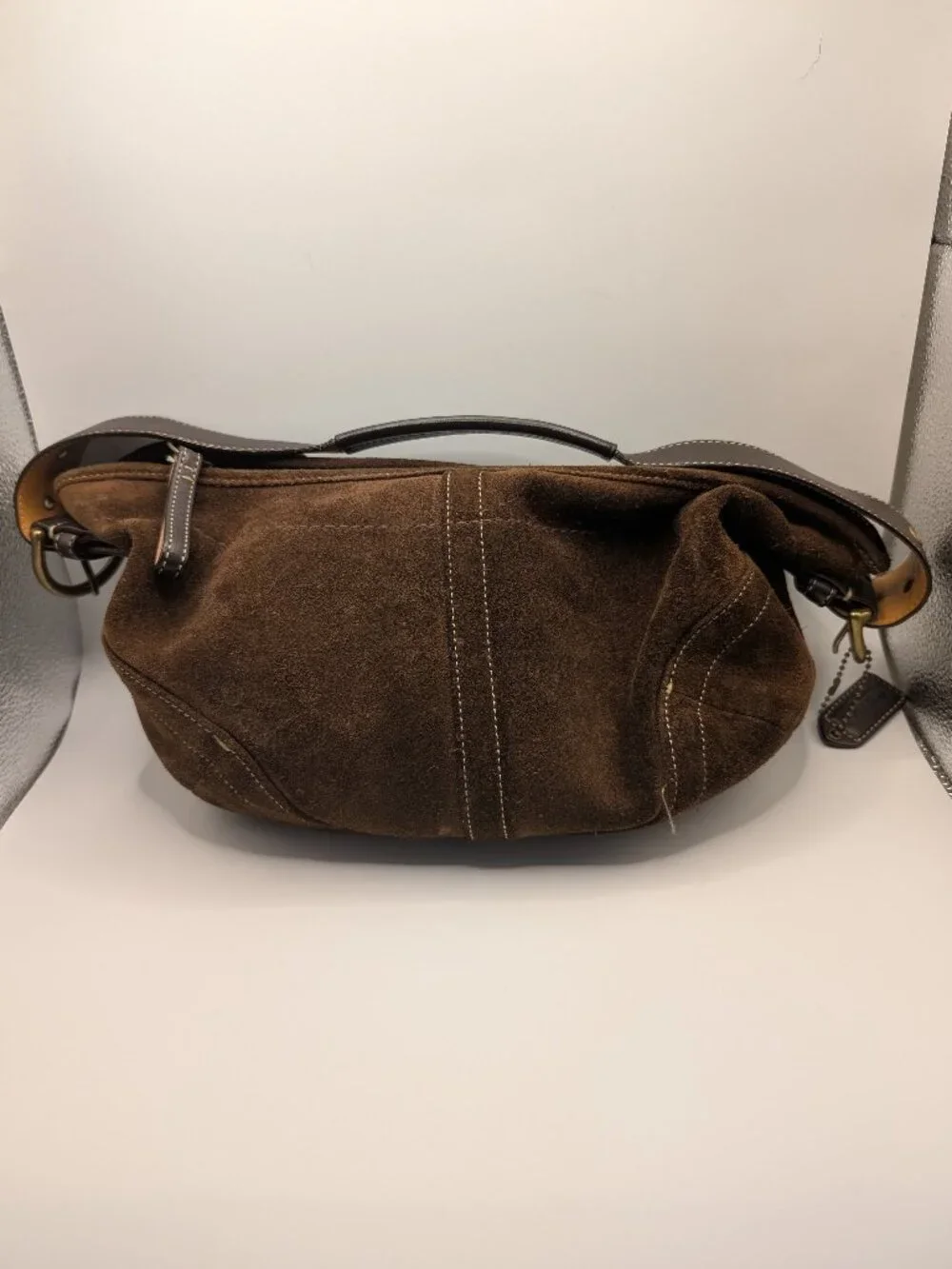 Coach Soho Vintage Signature Canvas Hobo Bag E043-4286